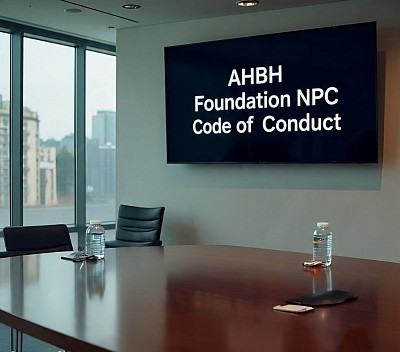 At AHBH Foundation NPC, we are committed to upholding the highest standards of ethics and integrity. Our code of conduct outlines the principles and expectations that guide our behaviour.