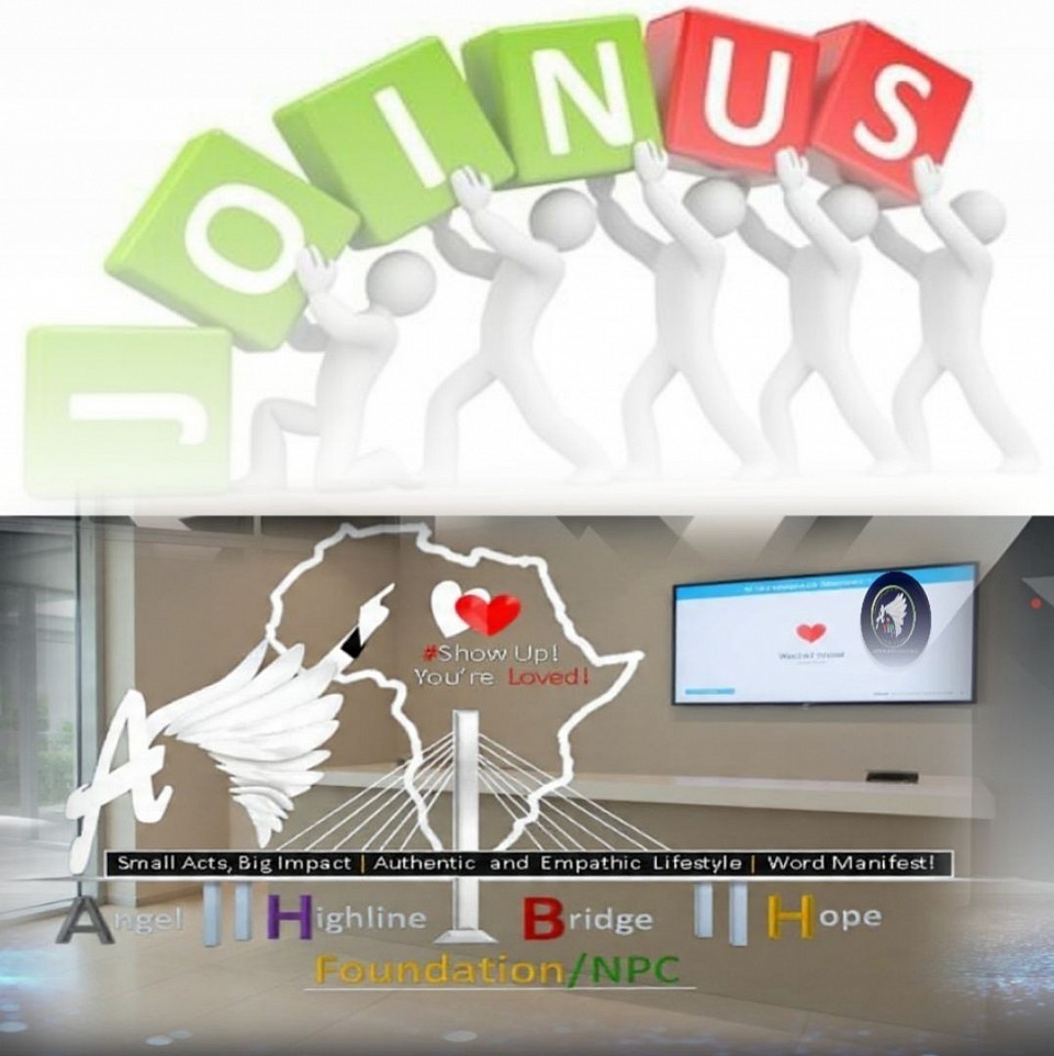 At AHBH Foundation NPC, our vision is one of restoration, where human dignity is upheld, and communities are empowered to reach their full potential, and creating a lasting impact for years and inspiring hope that transcending generations . By equipping individuals with the skills and knowledge they need to succeed, we're fostering a culture of empowerment, unity, and vibrancy that will have a lasting impact on our communities.  We invite you to join us on this journey of transformation, where every small act of kindness can spark a chain reaction of goodness and bring hope. Together, we can create a world where individuals and communities thrive, empowered by compassion, integrity, and holistic support for one another, and spark a culture of humility that will inspire generations to come.